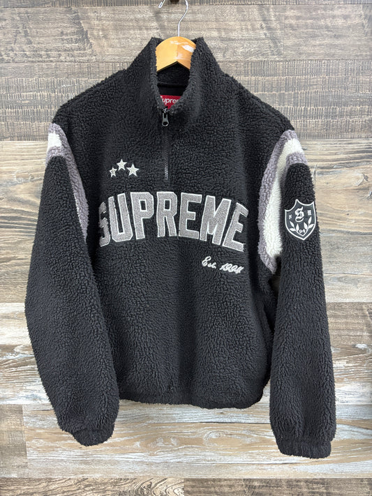 Supreme arc half zip fleece pullover Small
