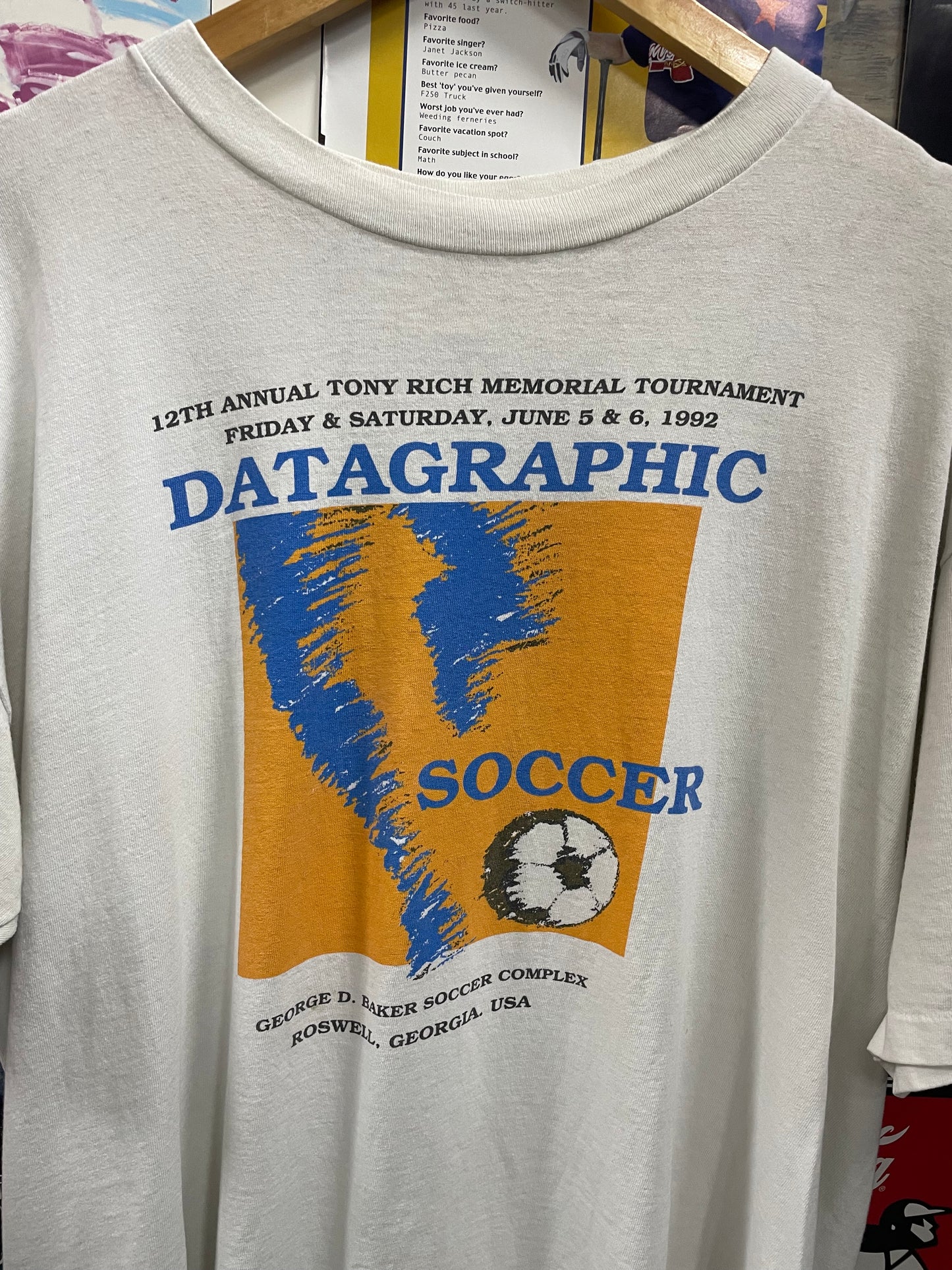 XL - Vtg Umbro Datagraphic soccer Tee