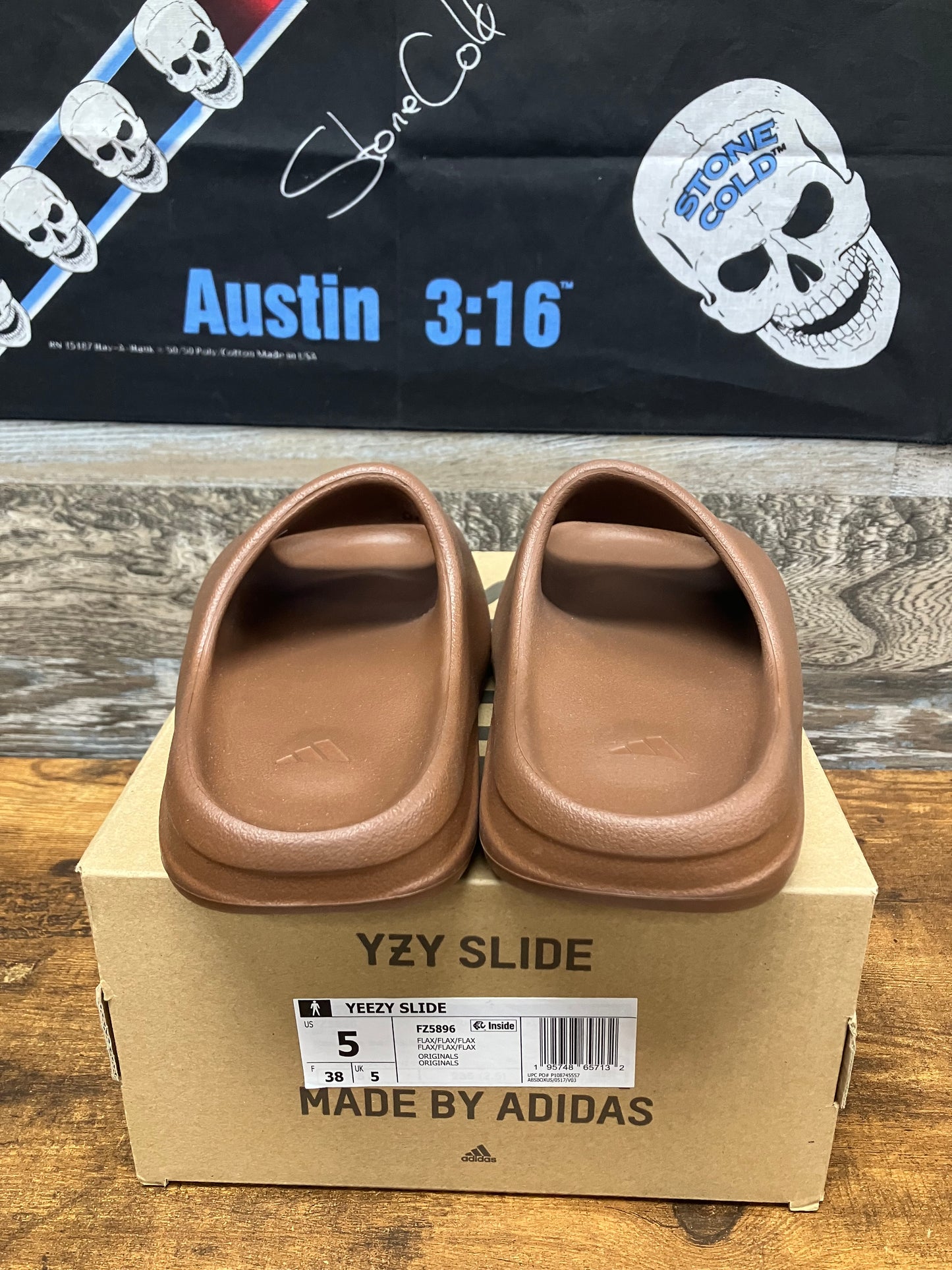 5 - Adidas Yeezy Slides “ Flax “
