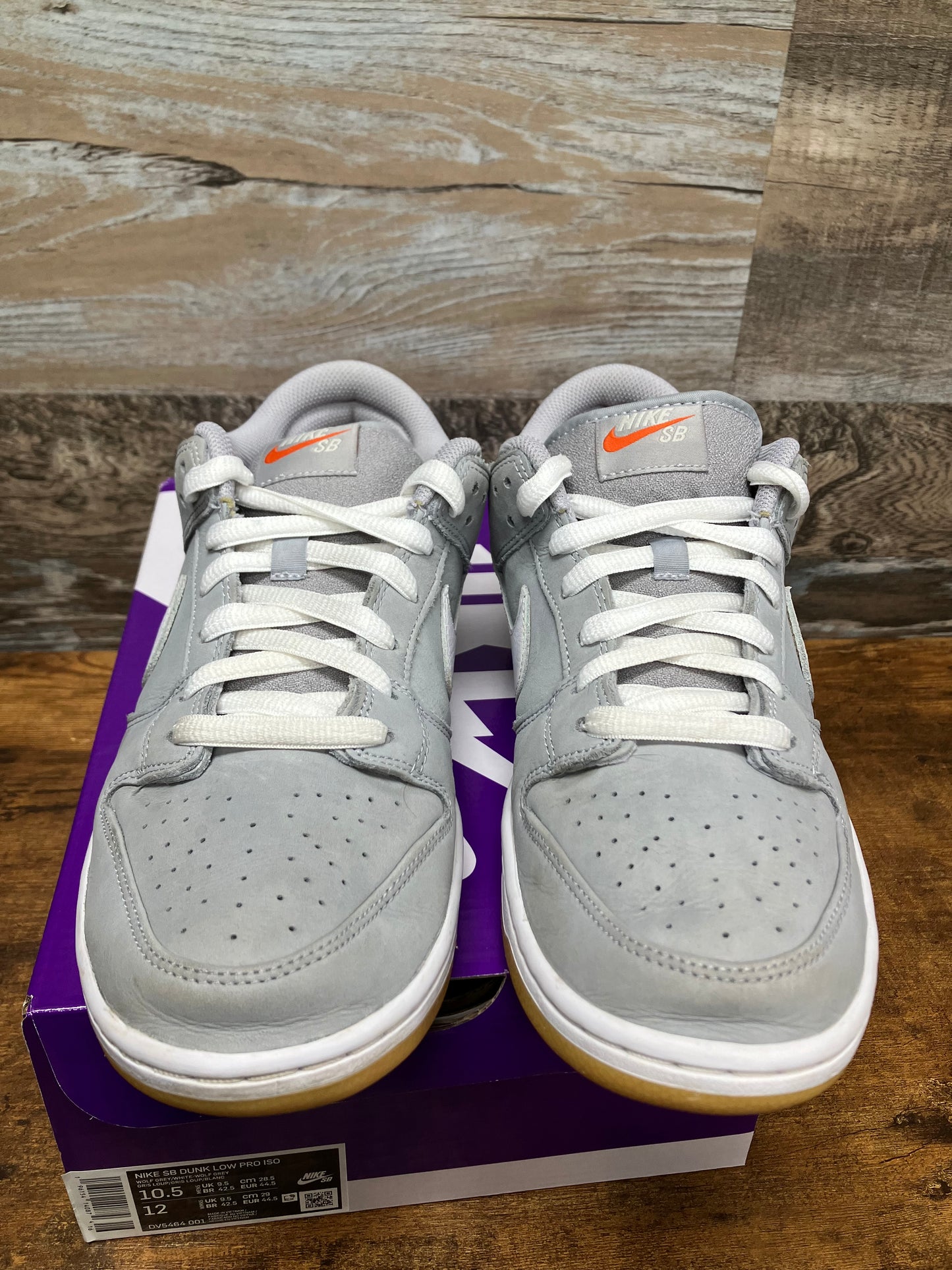 Nike SB Dunk Low Wolf Grey Gum 10.5