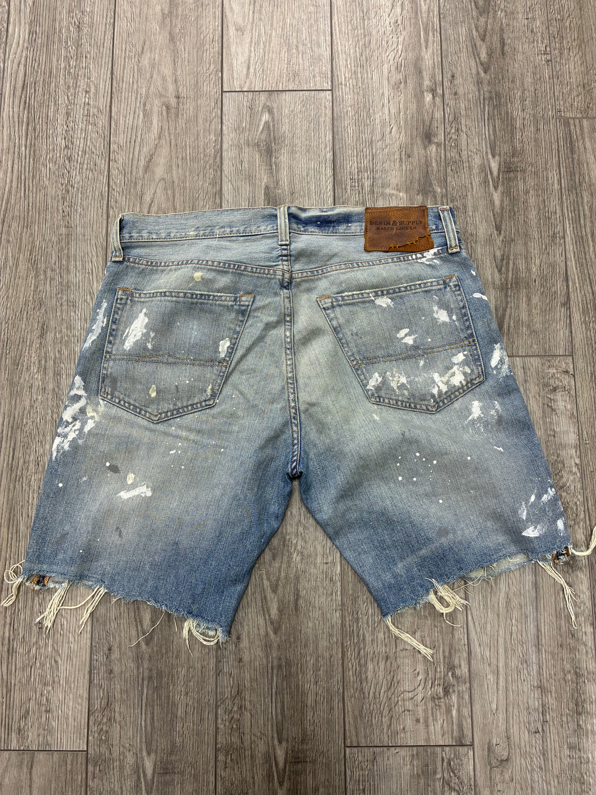 33 - Polo Denim Supply Paint Shorts