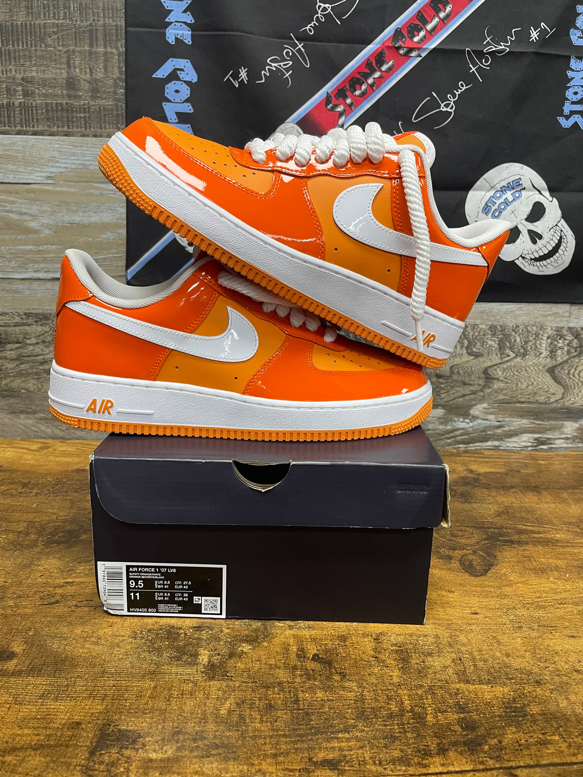 9.5 - Nike Air Force 1 ‘07 Orange’