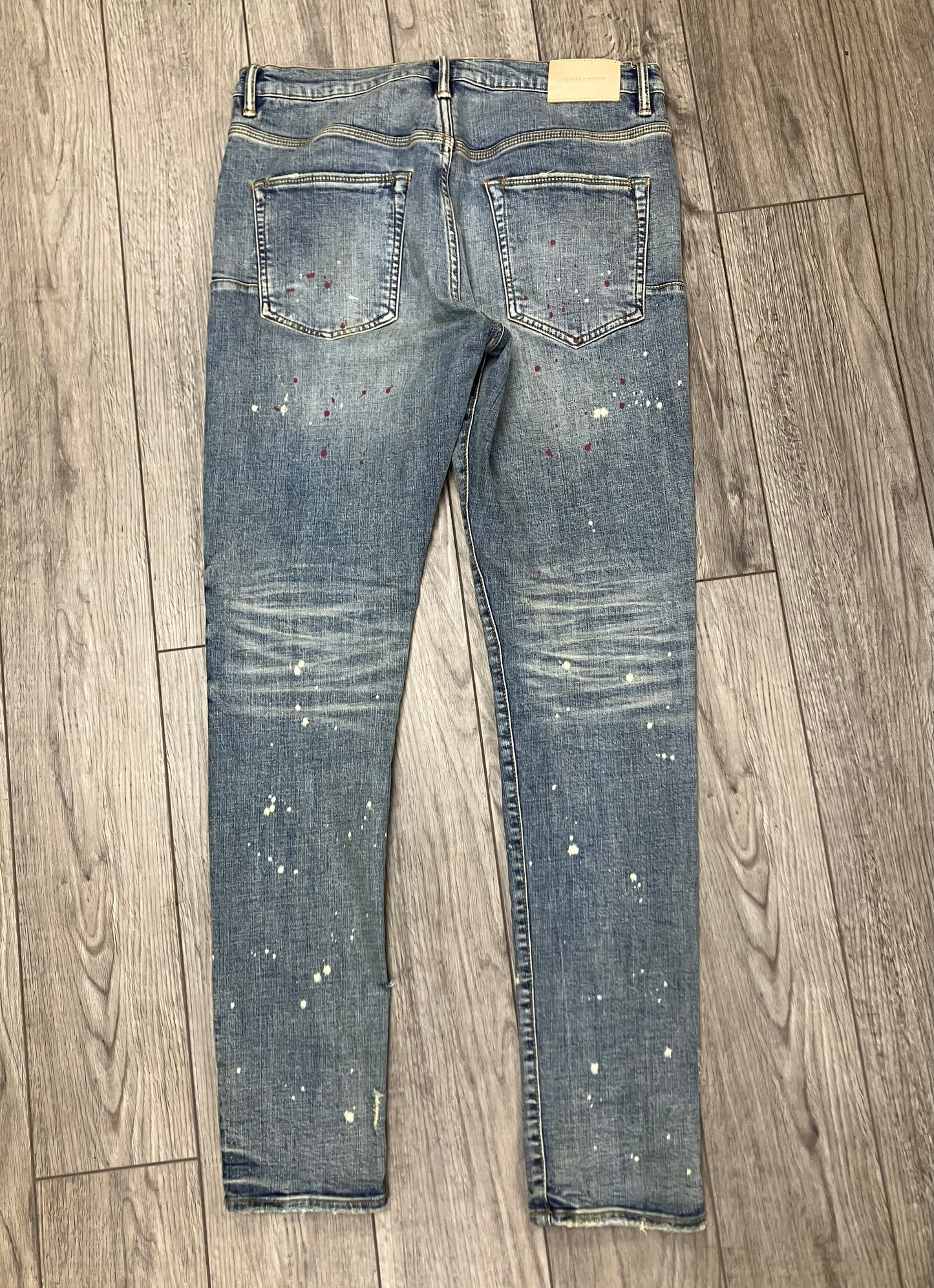 34 - Purple Brand Painter Skinny Denim