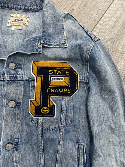 M - Polo Ralph Lauren "RL Tigers" State Champs denim jacket