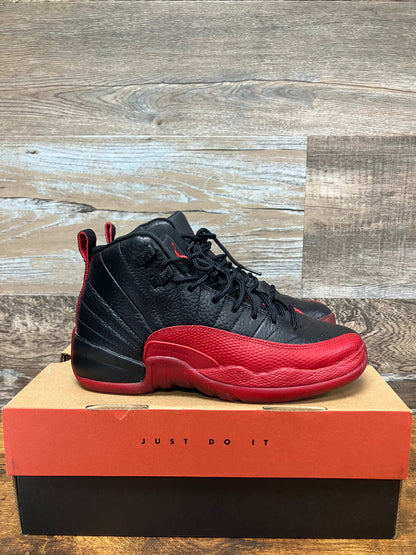5.5y-Air Jordan 12 Black/Varsity Red ‘Flu Game’ 2016