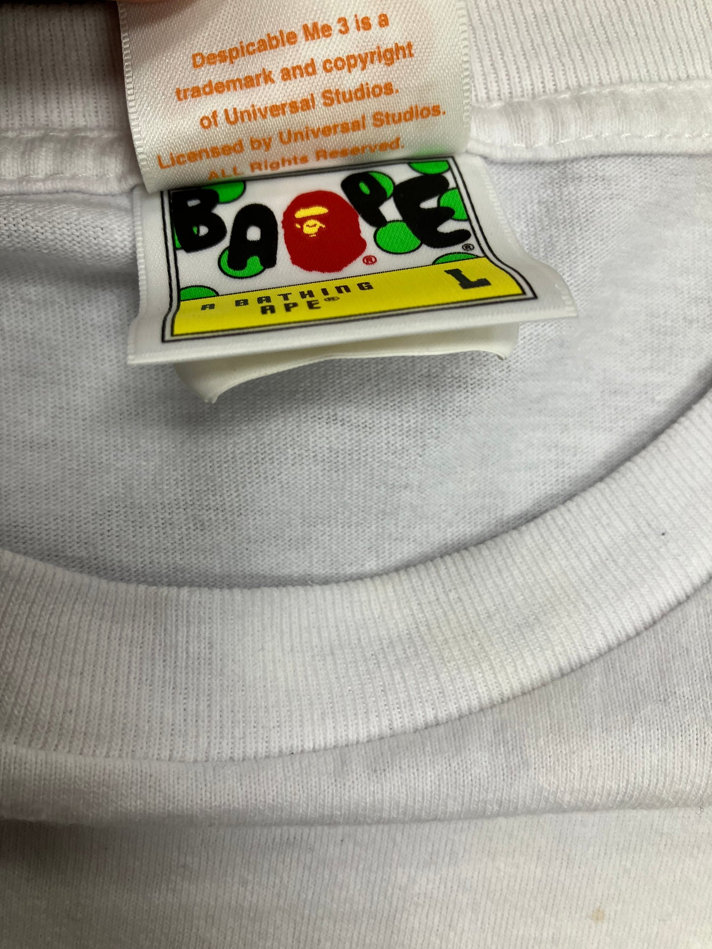 Bape Despicable Me Tee Sz L