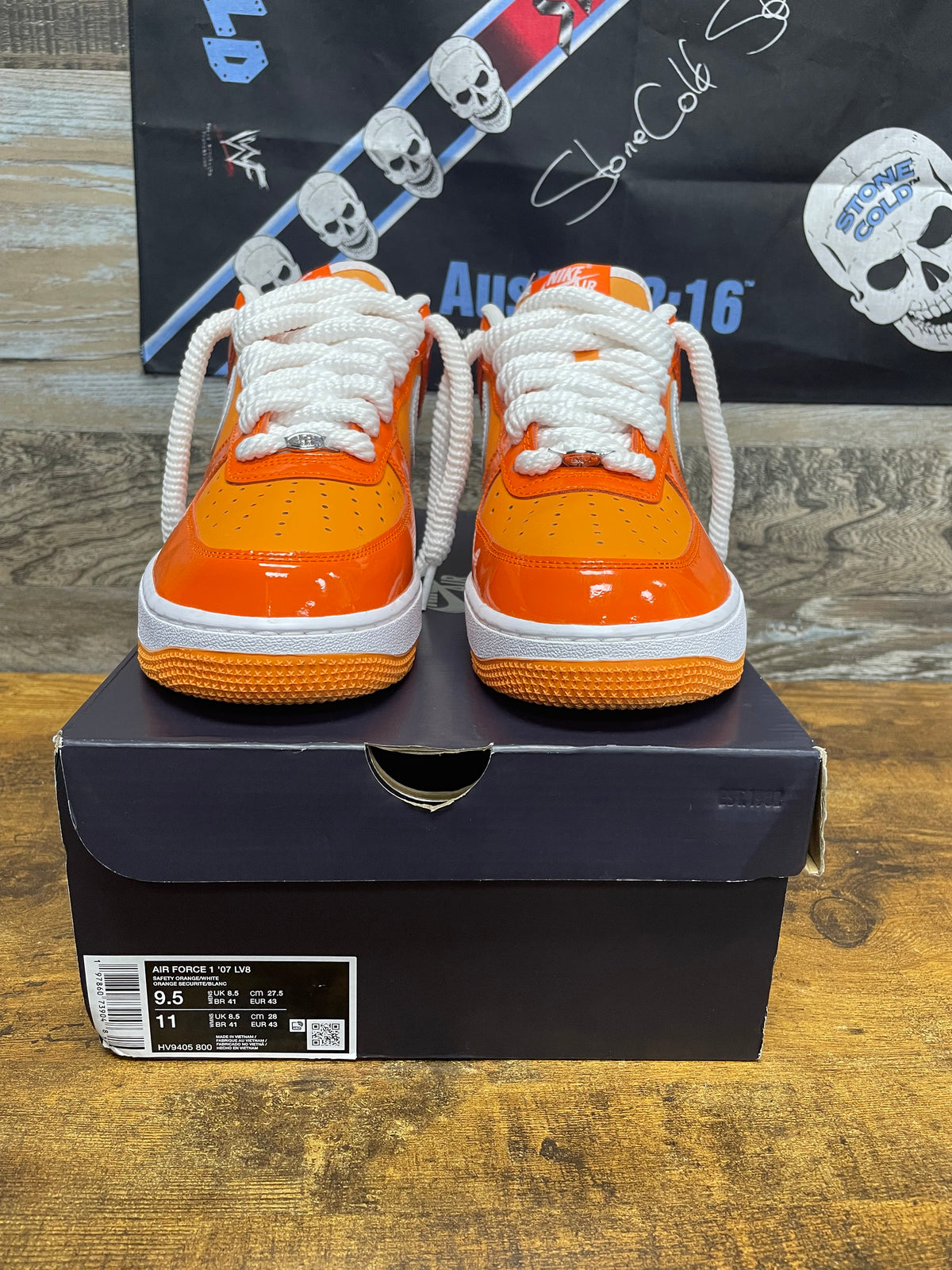 9.5 - Nike Air Force 1 ‘07 Orange’