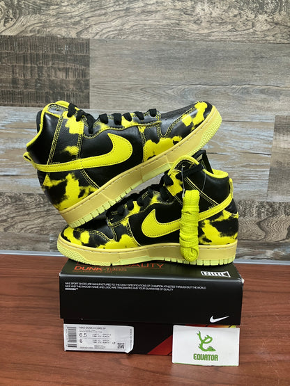 Dunk High 1985 Yellow Acid Wash Size 6.5