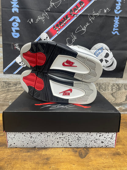 8.5 - Air Jordan 4 Retro White Cement