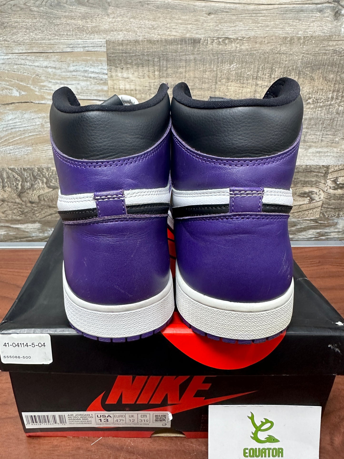 Air Jordan 1 high court purple *MISMATCH*