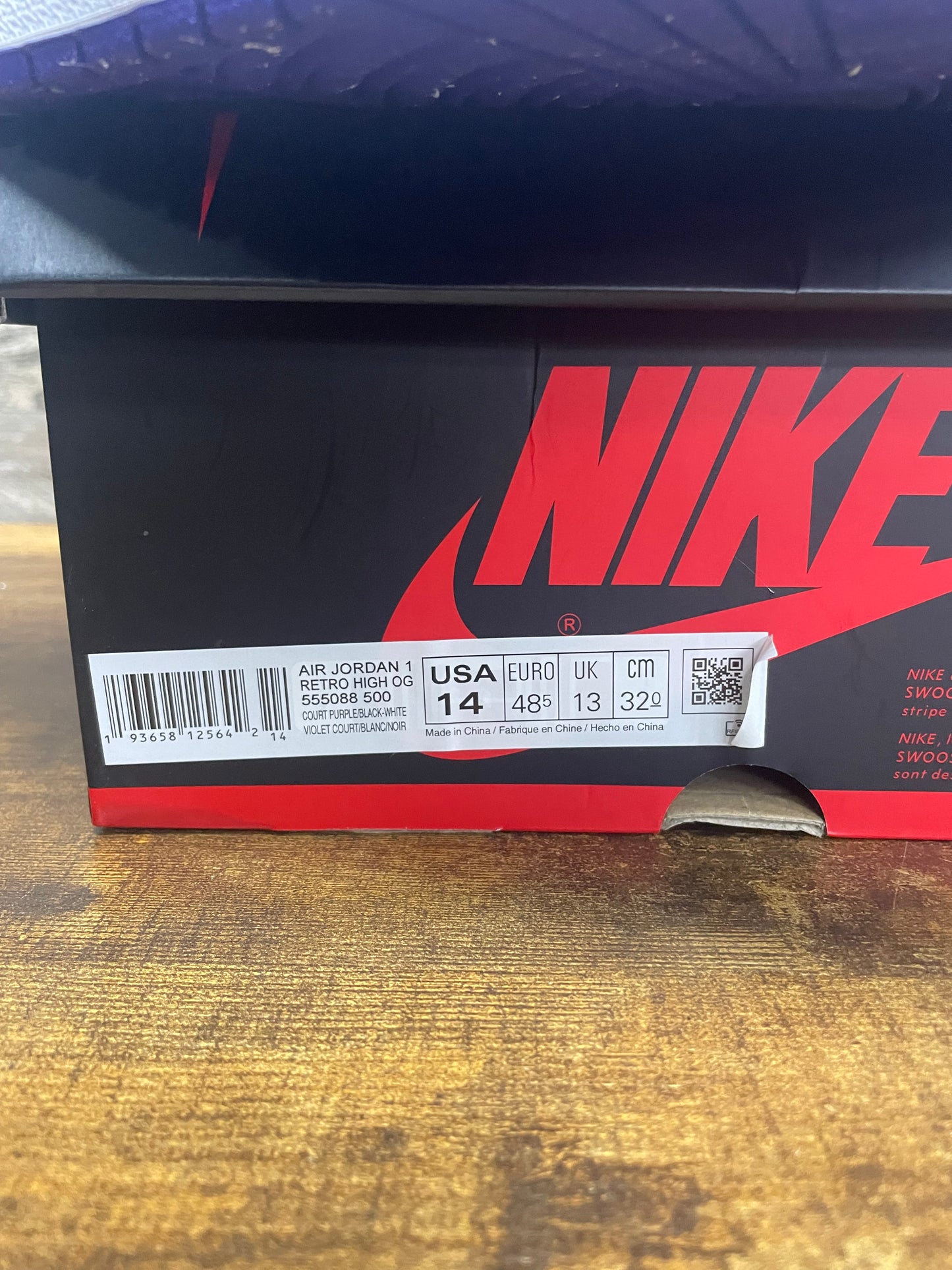 14 - Nike Air Jordan 1 Retro High OG "Court Purple" sneakers