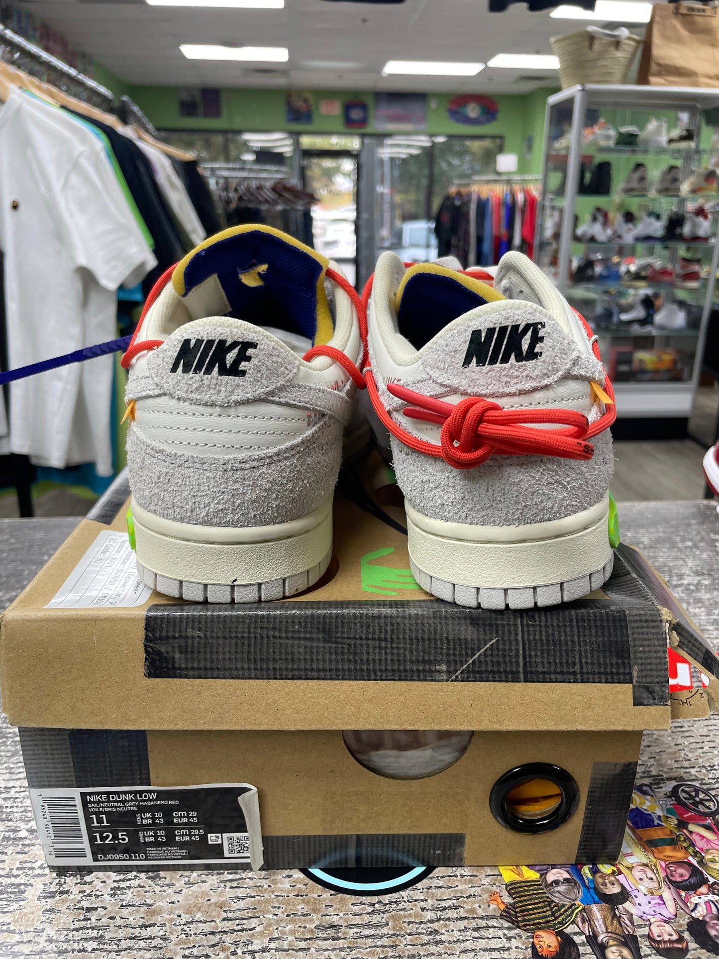 Nike Off White Dunk Lot 13 Size 11