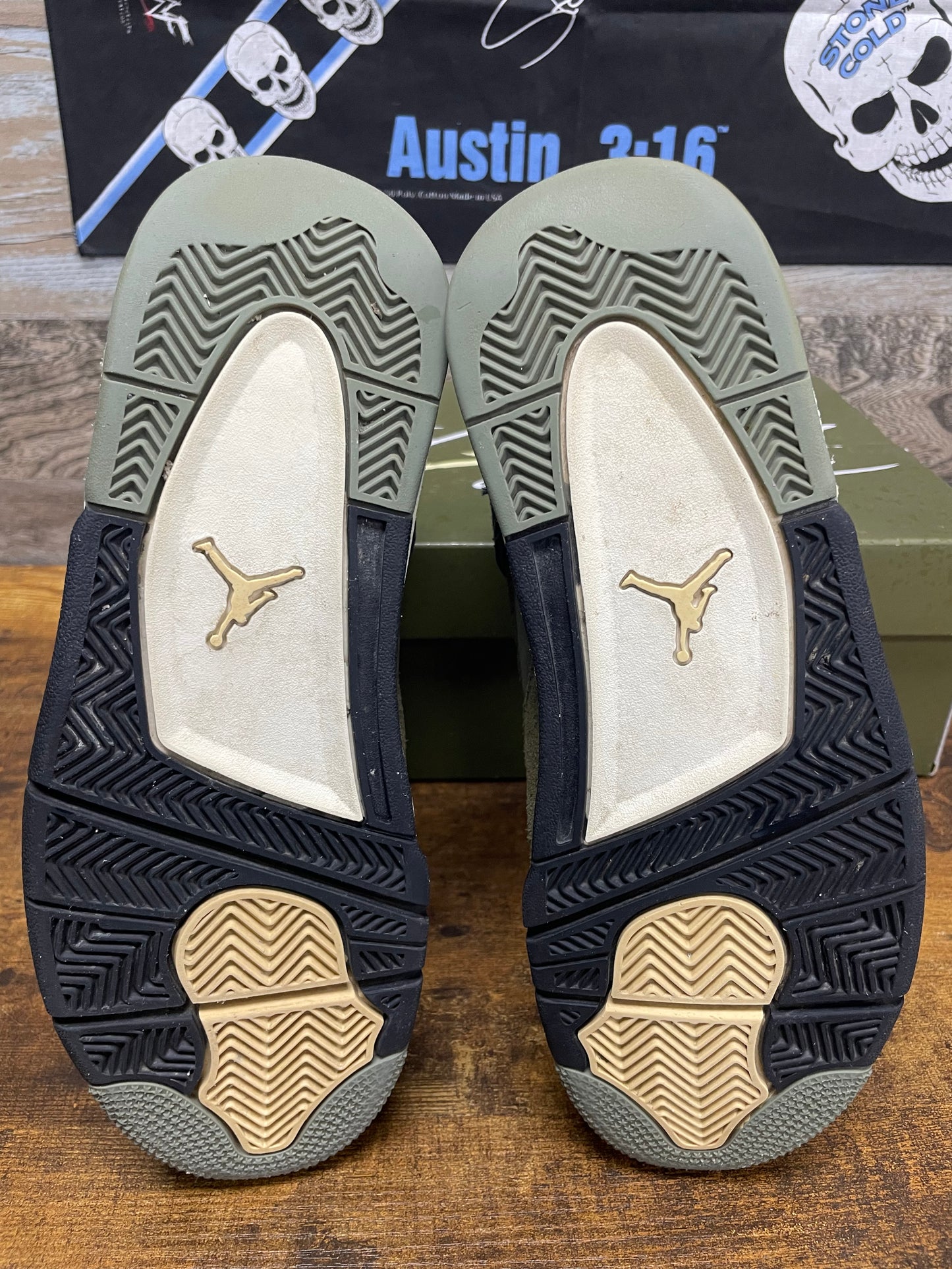 8-Air Jordan 4 Olive Craft