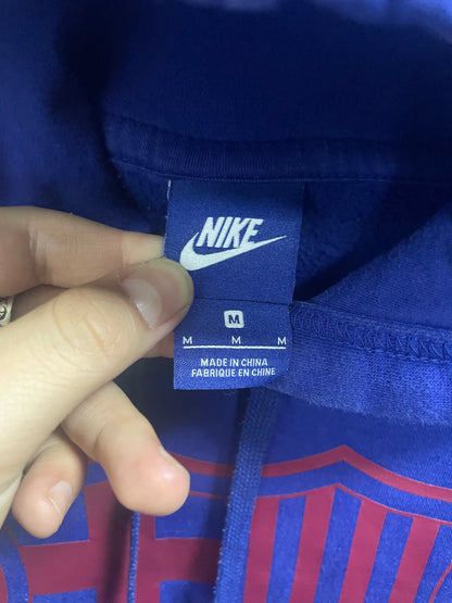 M - Nike FC Barcelona men's club fleece pullover hoodie