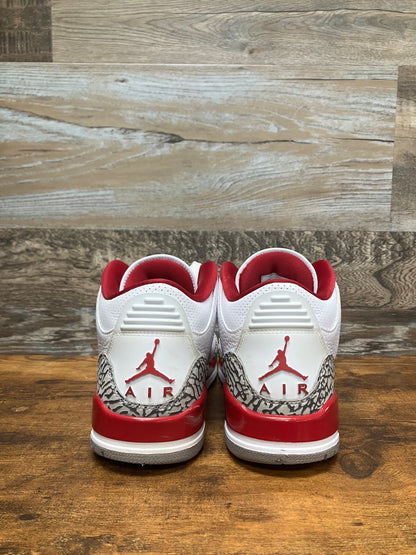Air Jordan 3 Cardinal Red 8.5