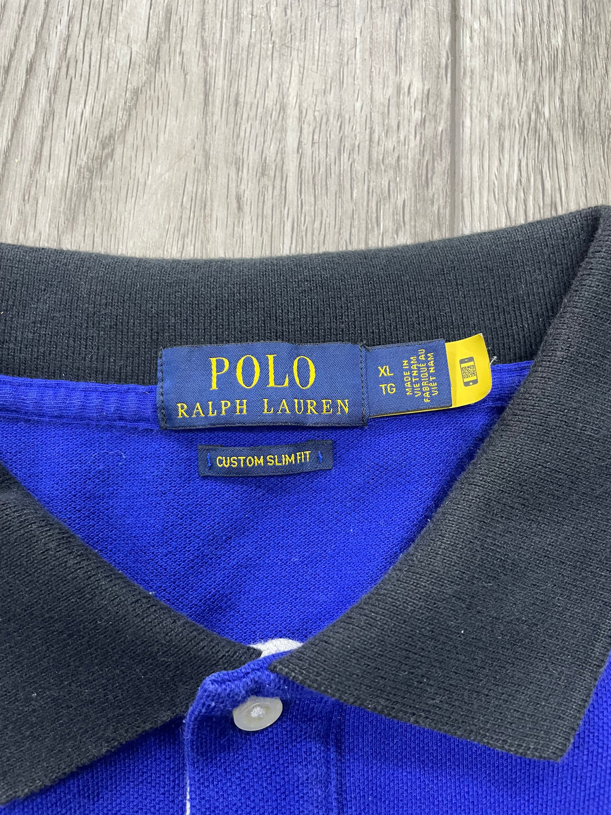 XL - Blue Polo RL Black Strip