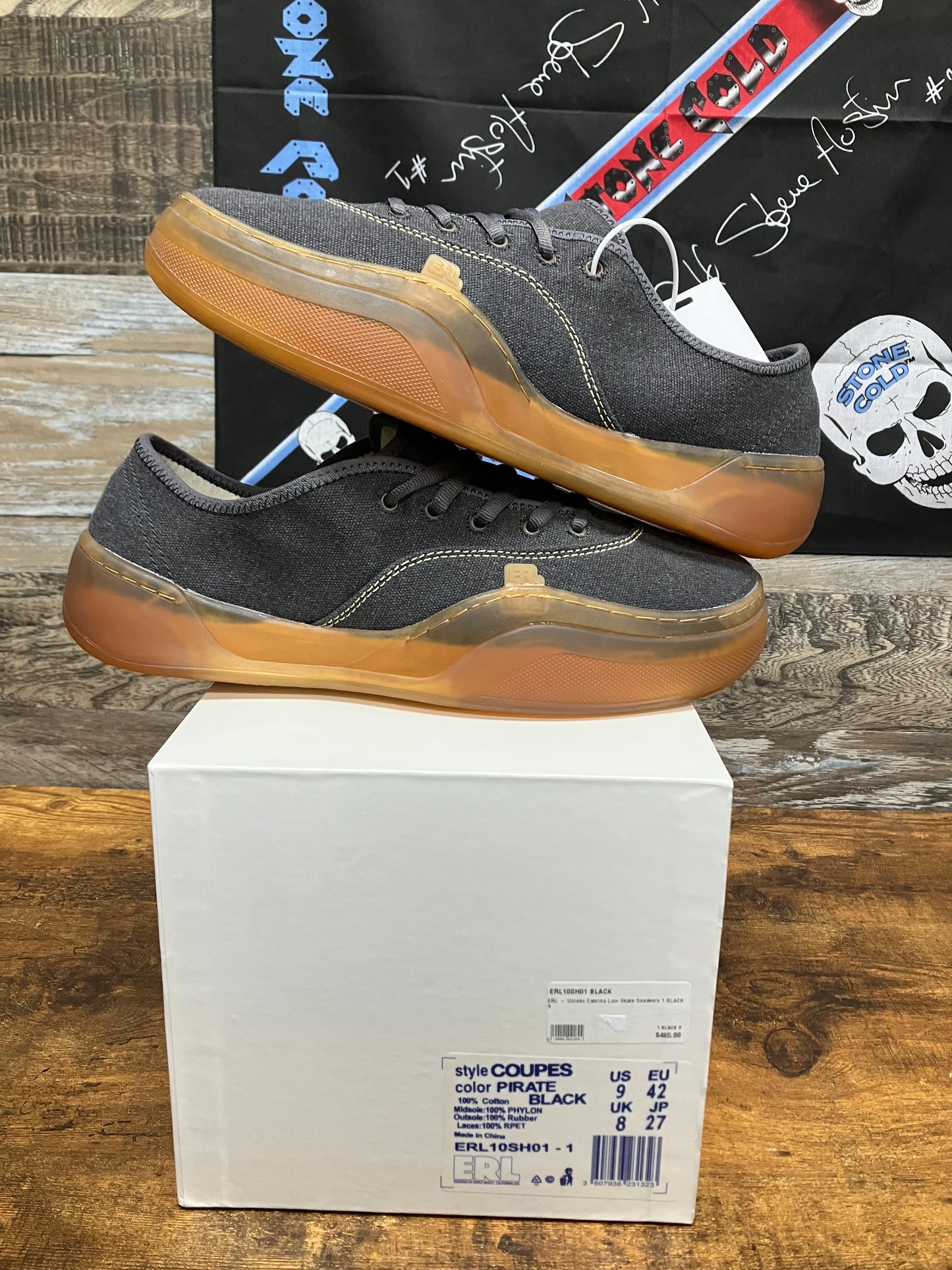 9 - ERL Camino Low Skate Black