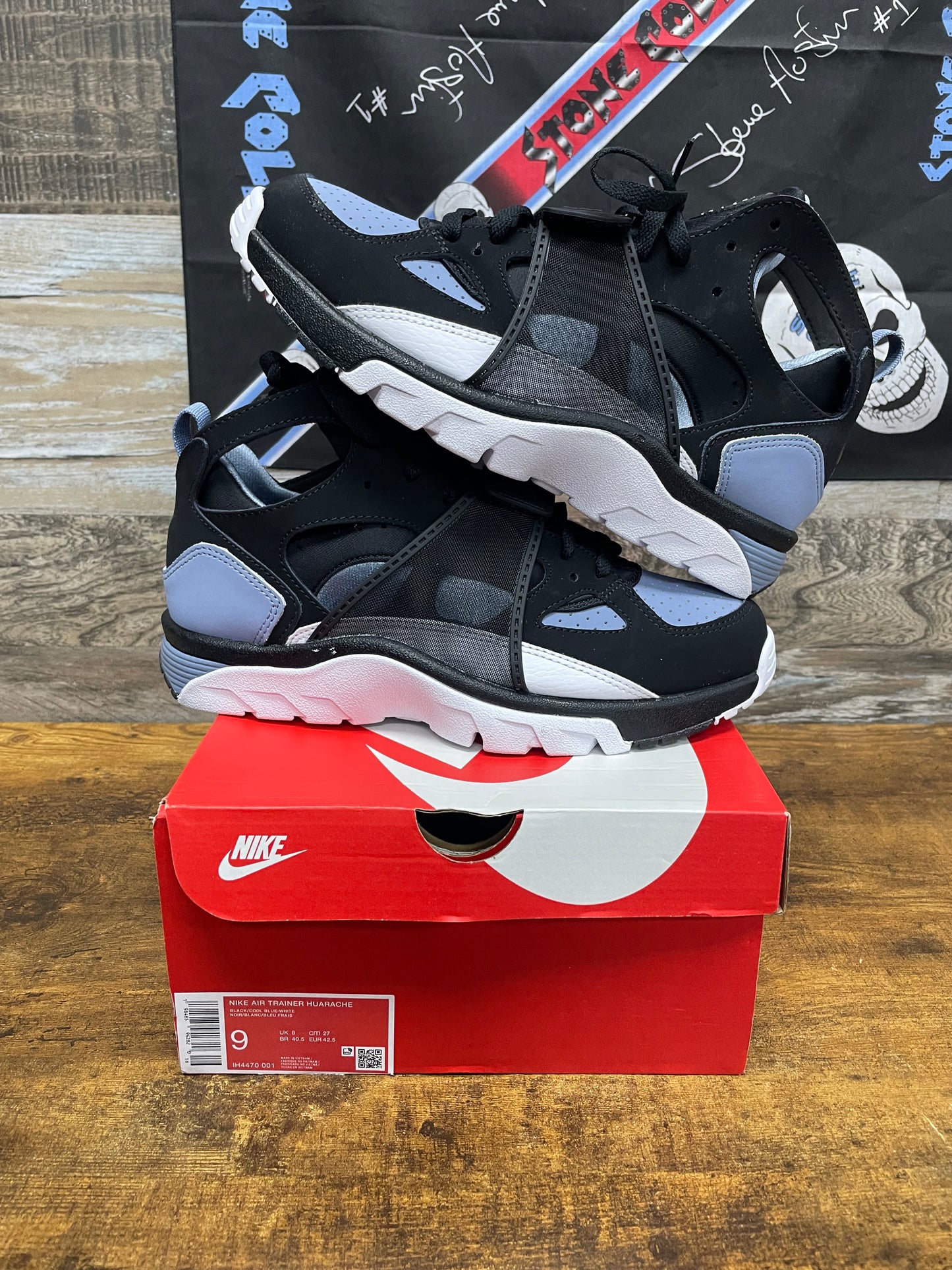 9 - Huarache Trainer Blue-White