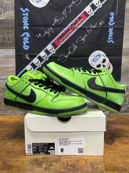 9.5-Nike Dunk Pro SB Powerpuff Girls Buttercup
