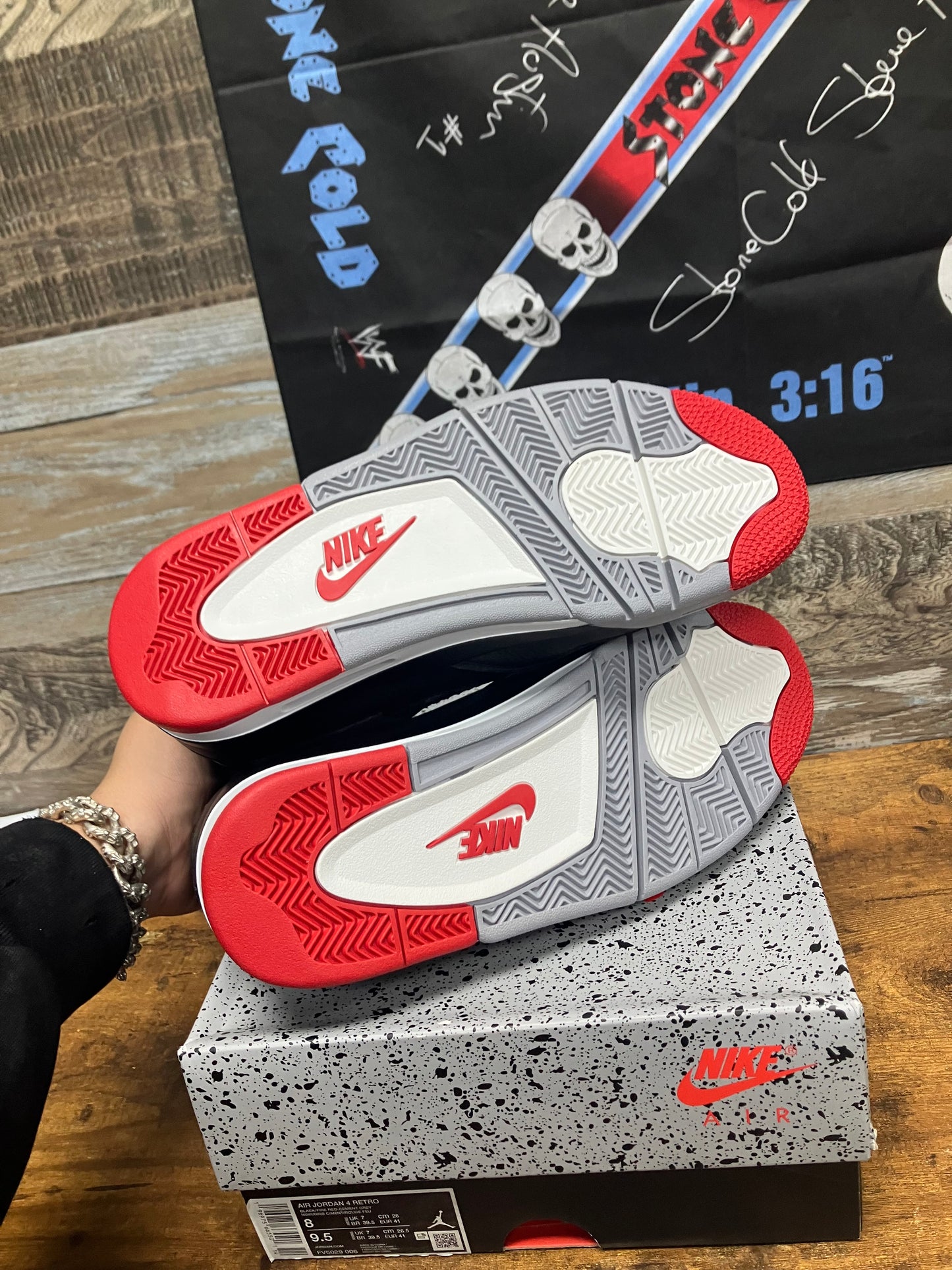 8 - Nike Air Jordan 4 Retro "Bred Reimagined" sneakers