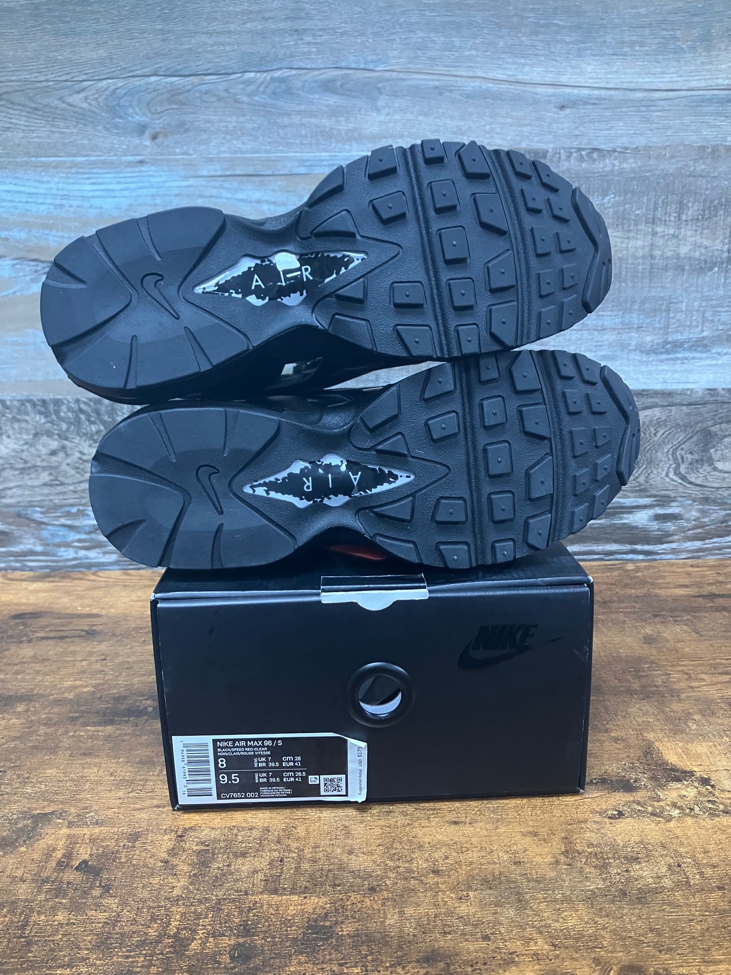 Airmax 96 Supreme Black Size 8