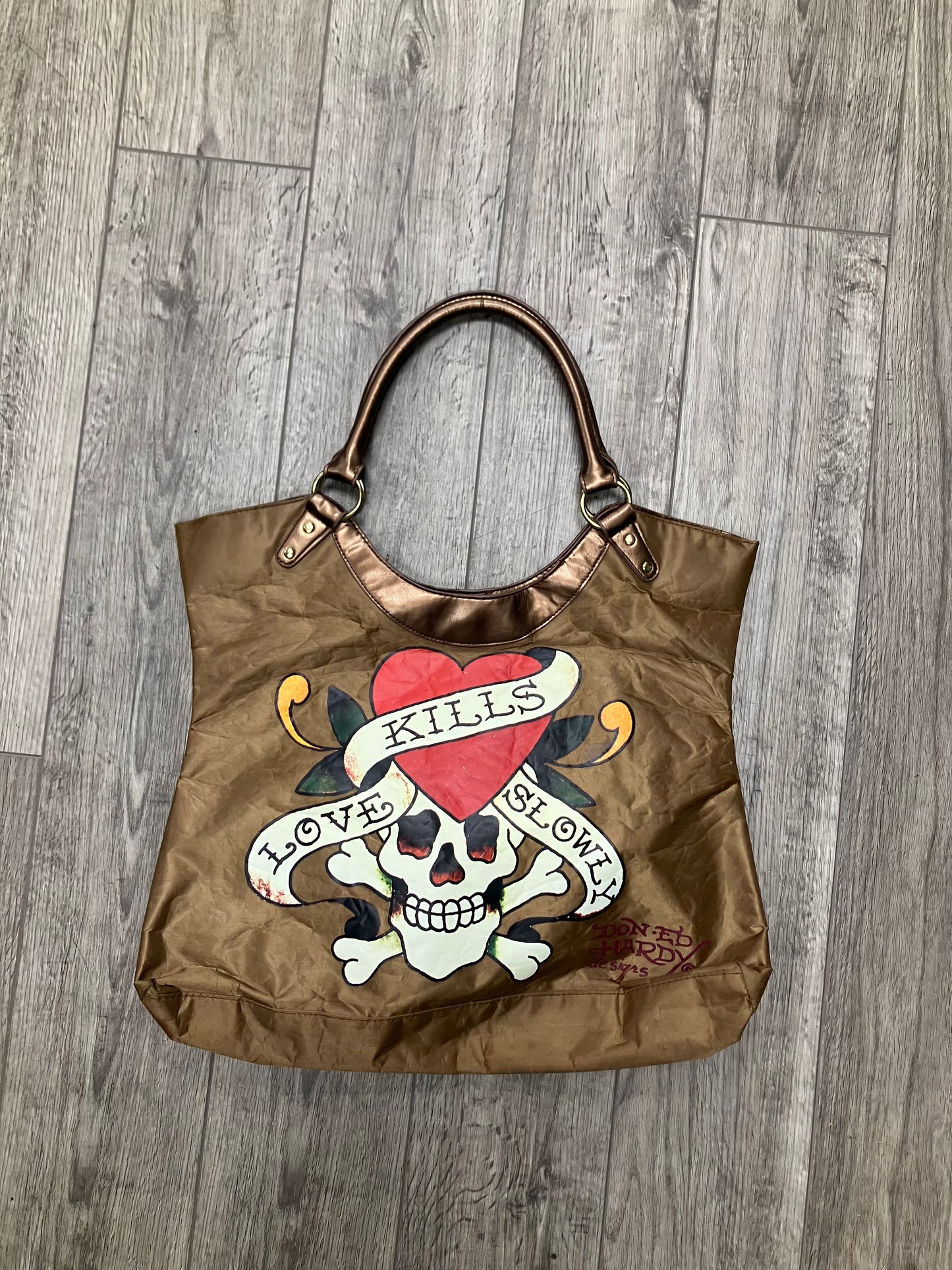 Ed Hardy Vinyl Tote Bag