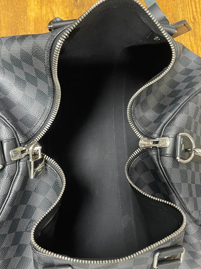 Louis Vuitton Black Monogram Duffle Bag