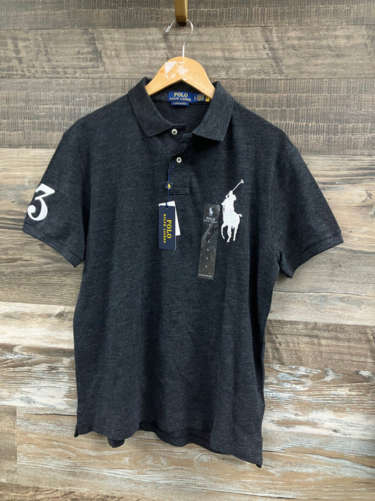 L - Polo By Ralph Lauren Dark Grey Polo