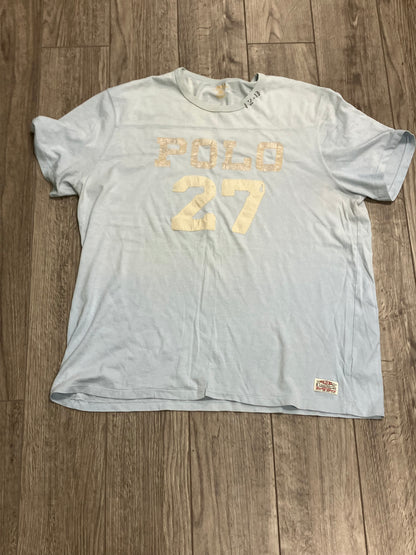 Polo baby blue football XXL