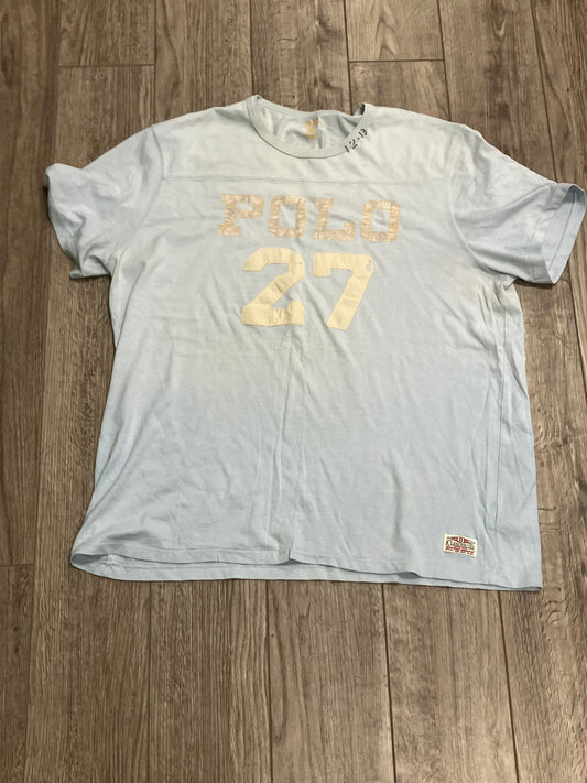 Polo baby blue football XXL