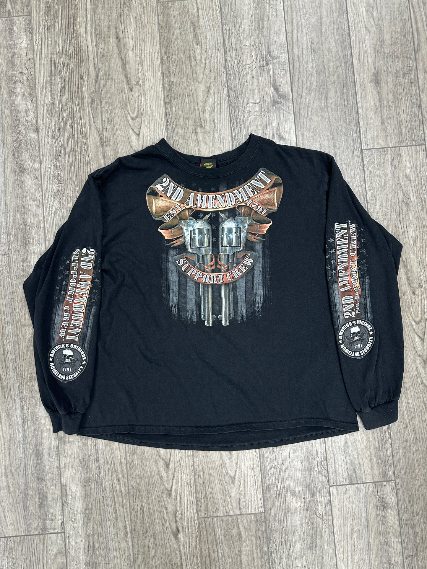 2nd Amendment Support LongSleeve Size XL