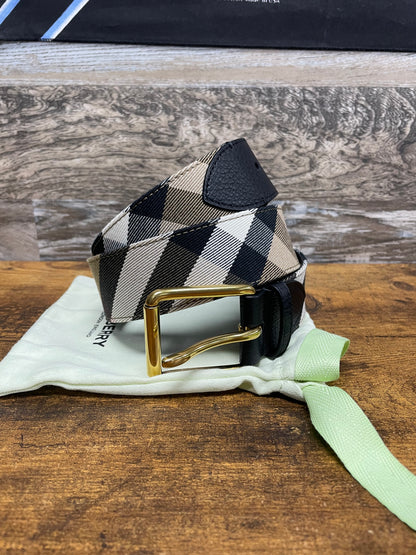 Burberry Plaid Belt Size 36