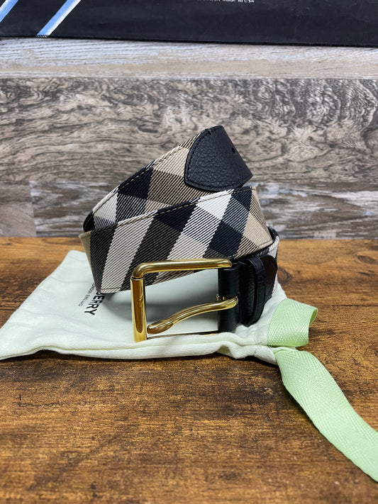 Burberry Plaid Belt Size 36