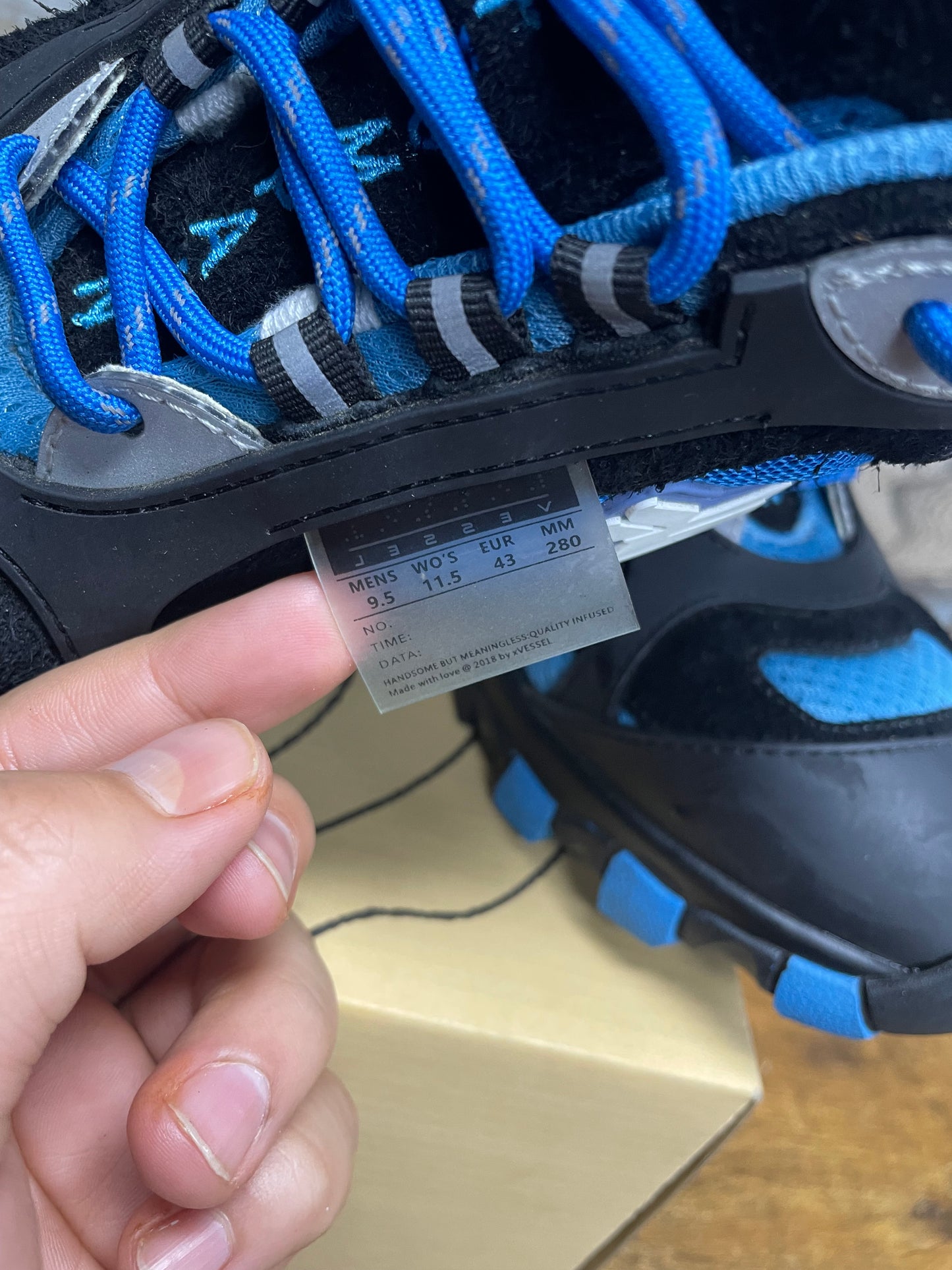 9.5 - xVESSEL x Sickö Hiking Shoes Nitro Blue