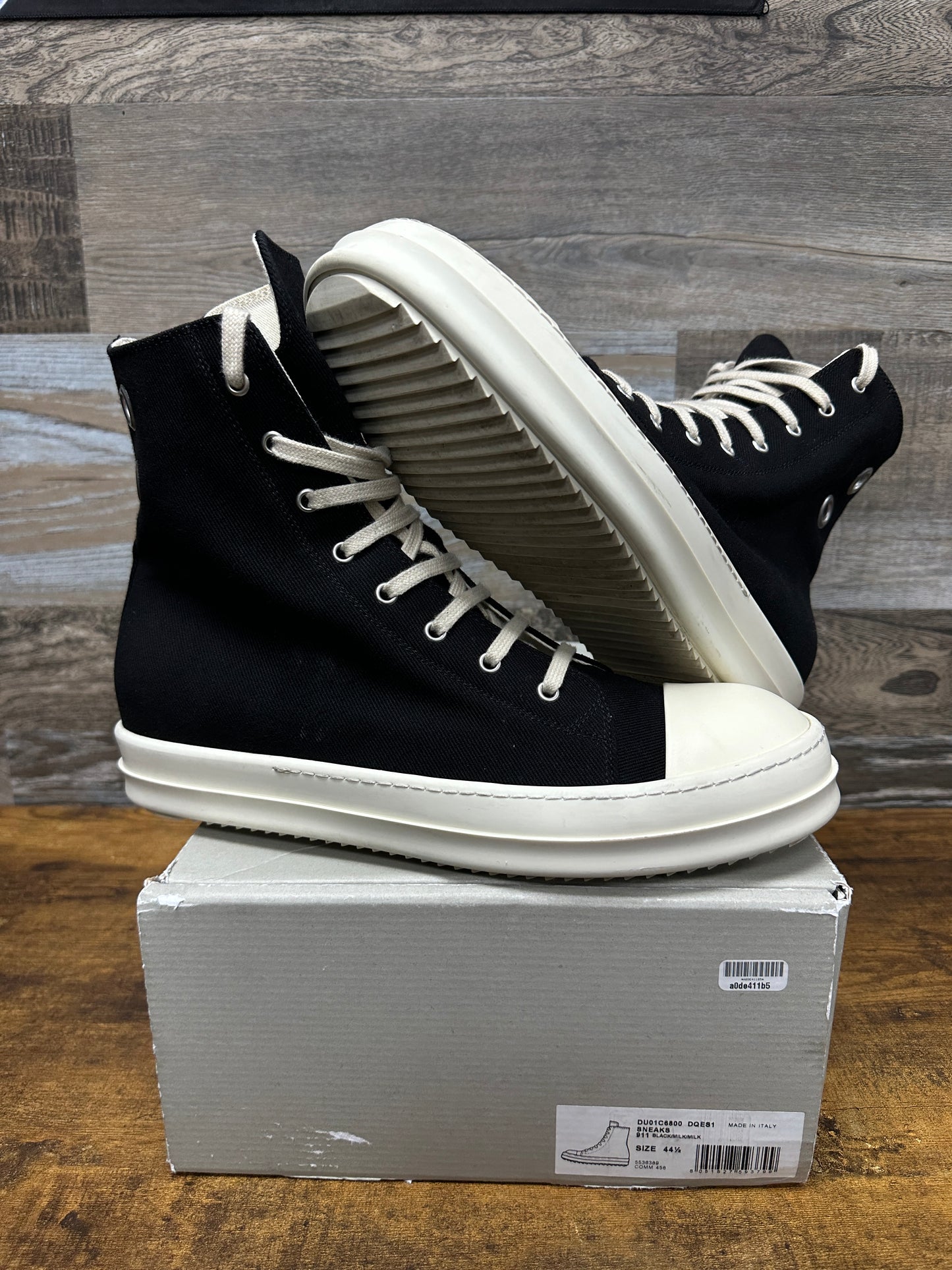 44.5/11.5 - Rick Owen’s Ramones Drkshdw