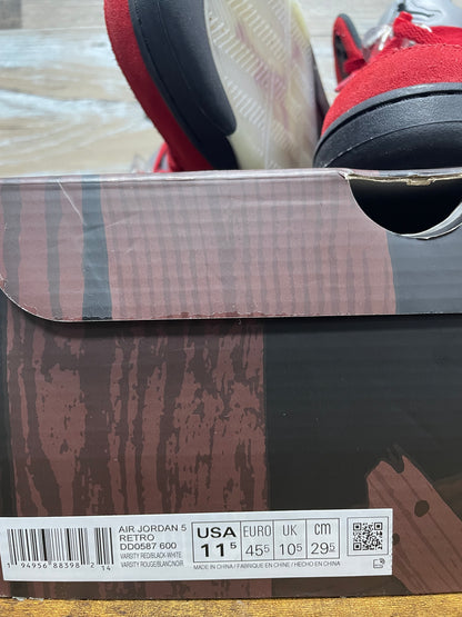 Air Jordan 5 Retro Mid Raging Bull 11.5