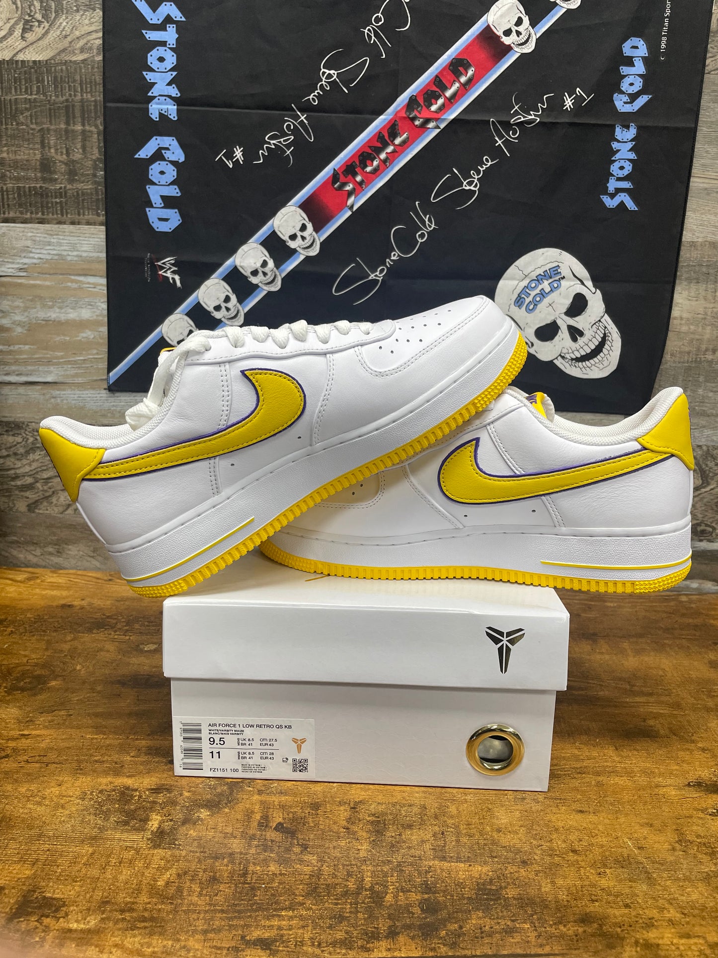 9.5 - Air Force 1 Kobe Bryant lakers New