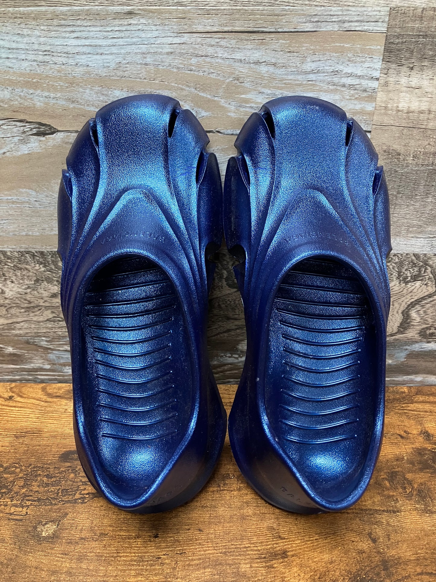 Balenciaga Blue Mold Slides Size 44 (US 11)