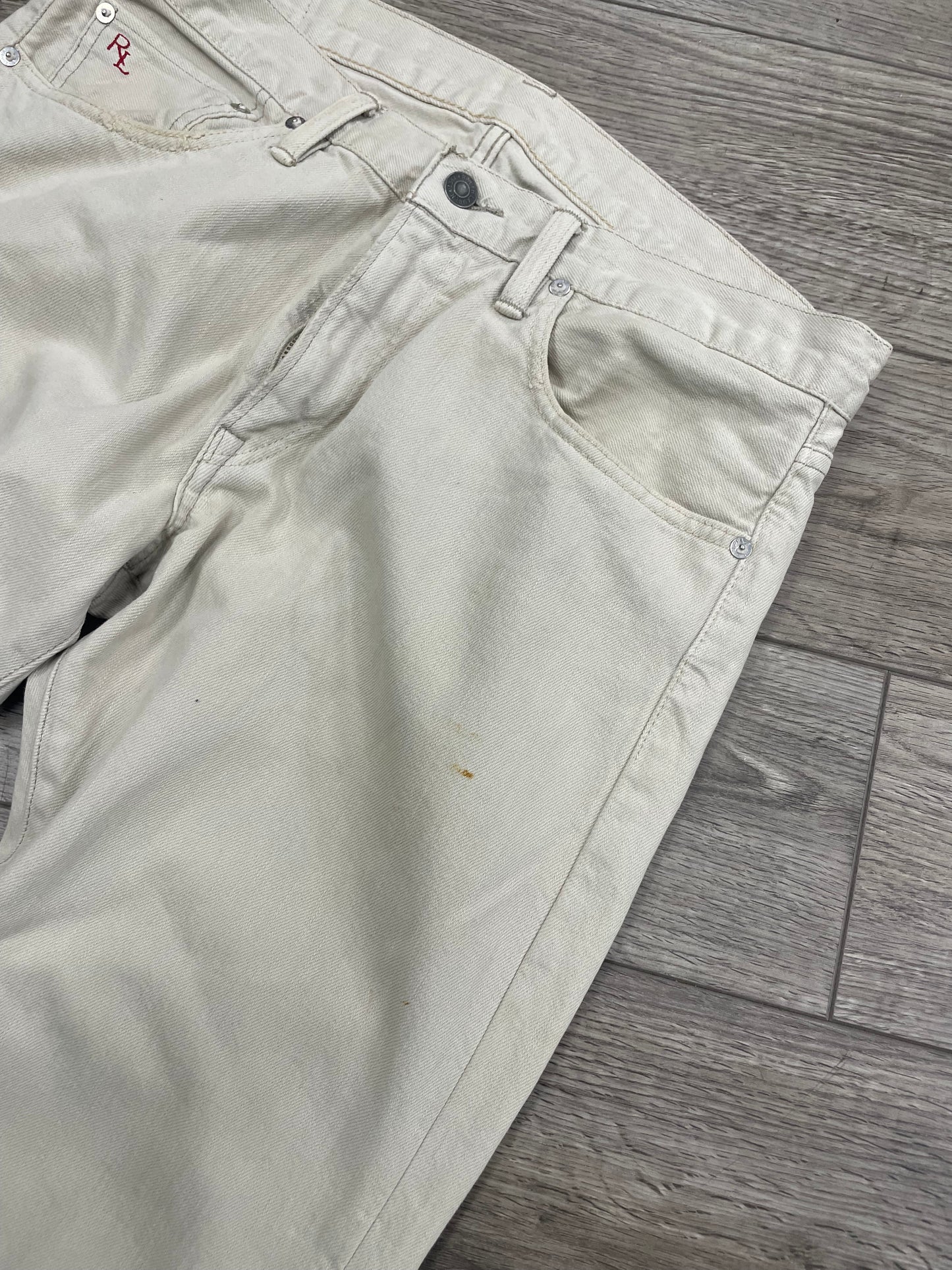 32/34 - Polo Ralph Lauren Hudson Bone Wash Straight slim Denim