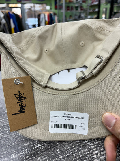 Stussy 3 star cap cream