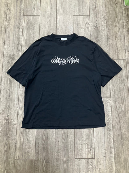 XL - Off White “Bookish Flower” Tee