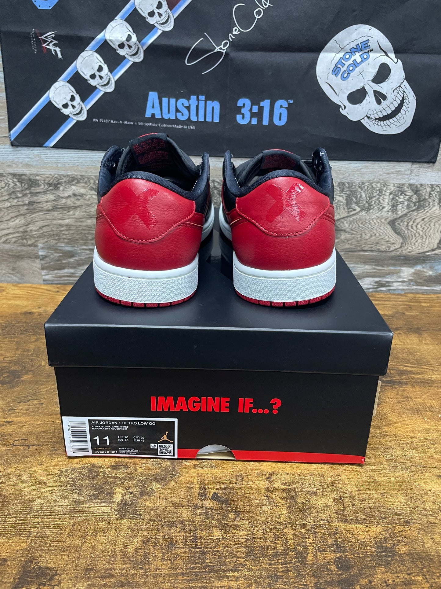Jordan Low 1 Banned 2025 Size 11