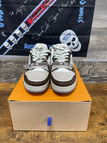 Louis Vuitton Mocha Brown Monogram Trainer Size 10
