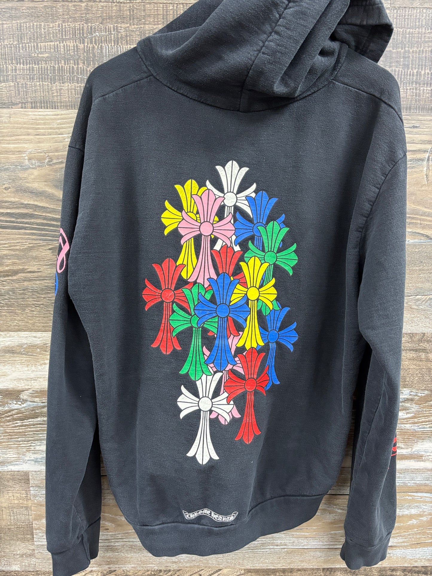 Chrome Hearts Multi Color Cross Zip Hoodie M
