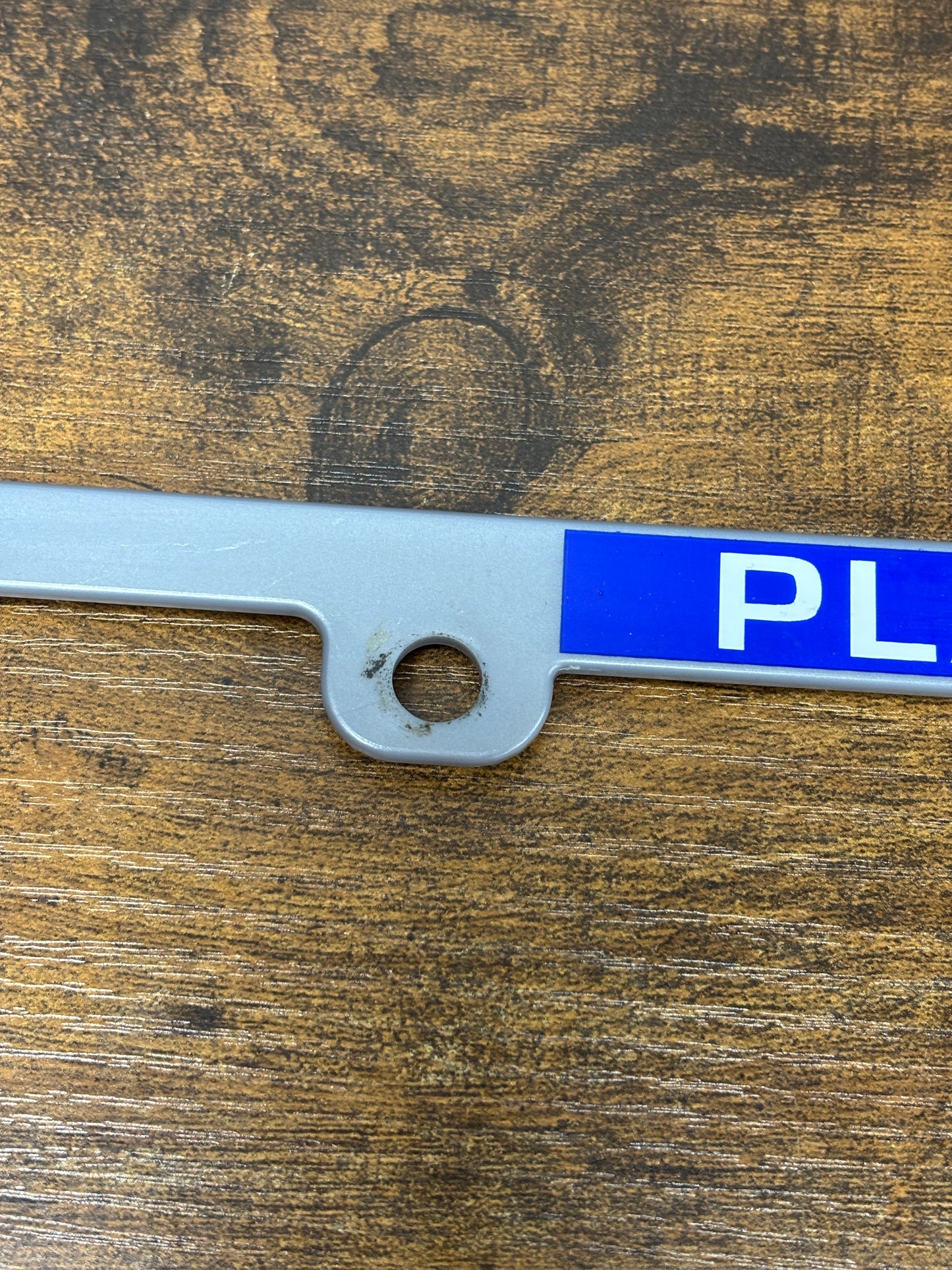 UNDEFEATED license plate ￼