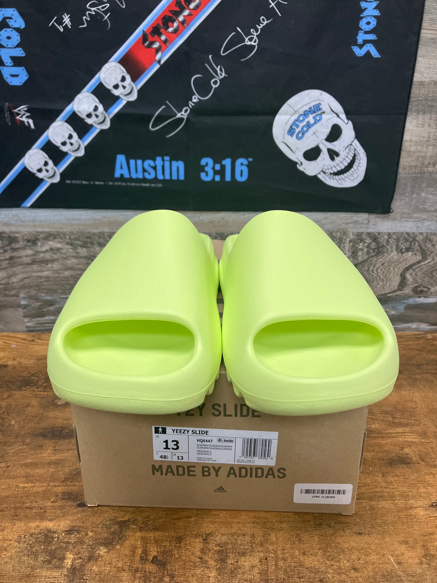 13 - Adidas Yeezy Slides “ Green “