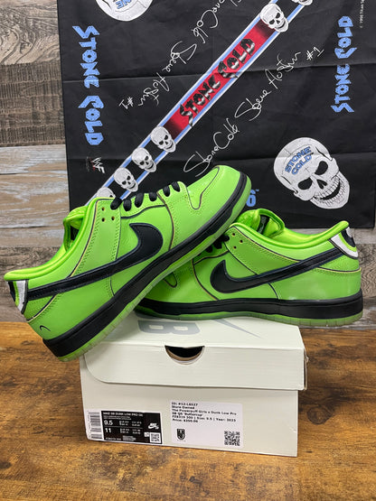 9.5-Nike Dunk Pro SB Powerpuff Girls Buttercup