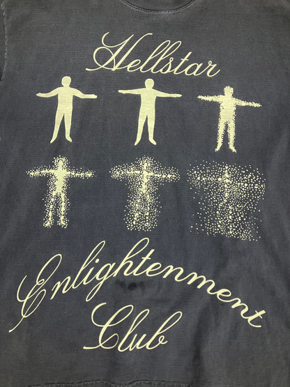 L-Hellstar enlightenment club rhinestone tee
