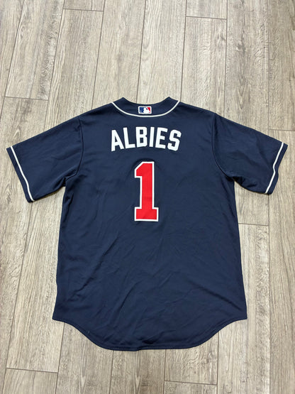 L - Nike Atlanta Braves Ozzie Albies Jersey