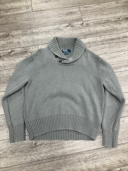 XL-Polo Ralph Lauren Gray Shawl Collar Sweater